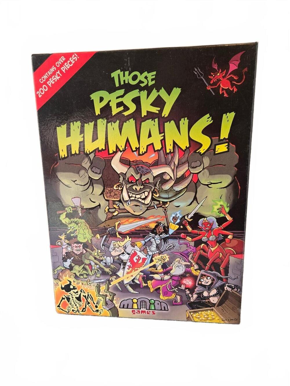 Those Pesky Humans Board Game - Minion Games 2010 - Complete